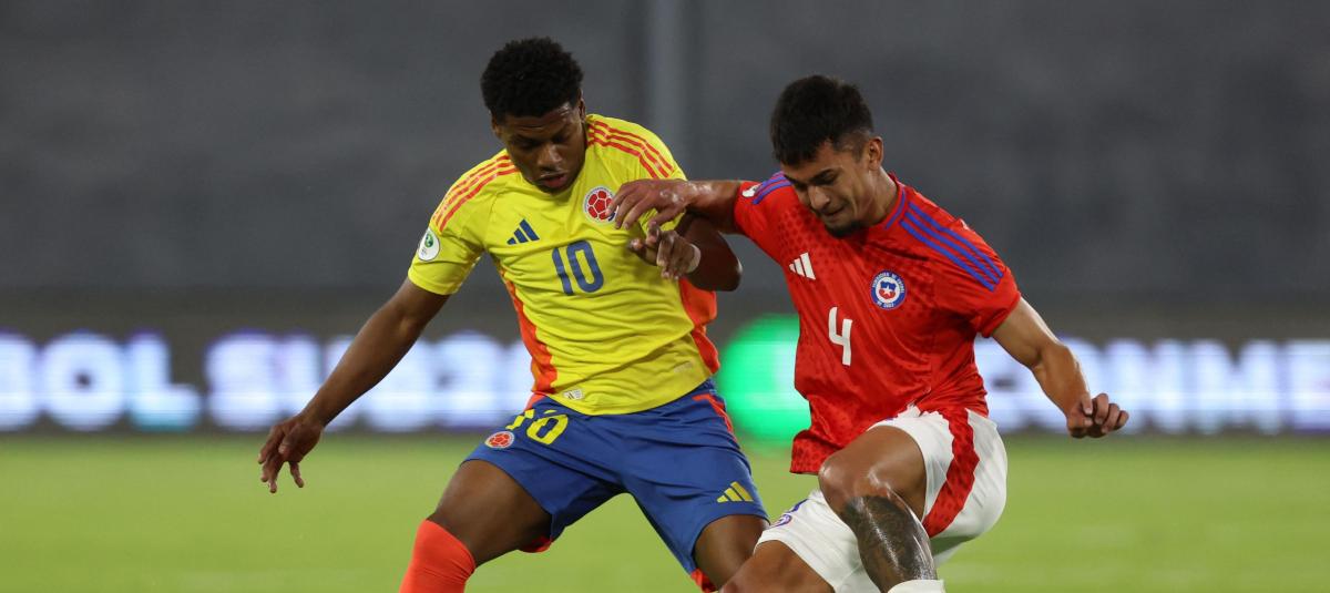 Los goles del partido entre Colombia y Chile en el Suramericano Sub-20