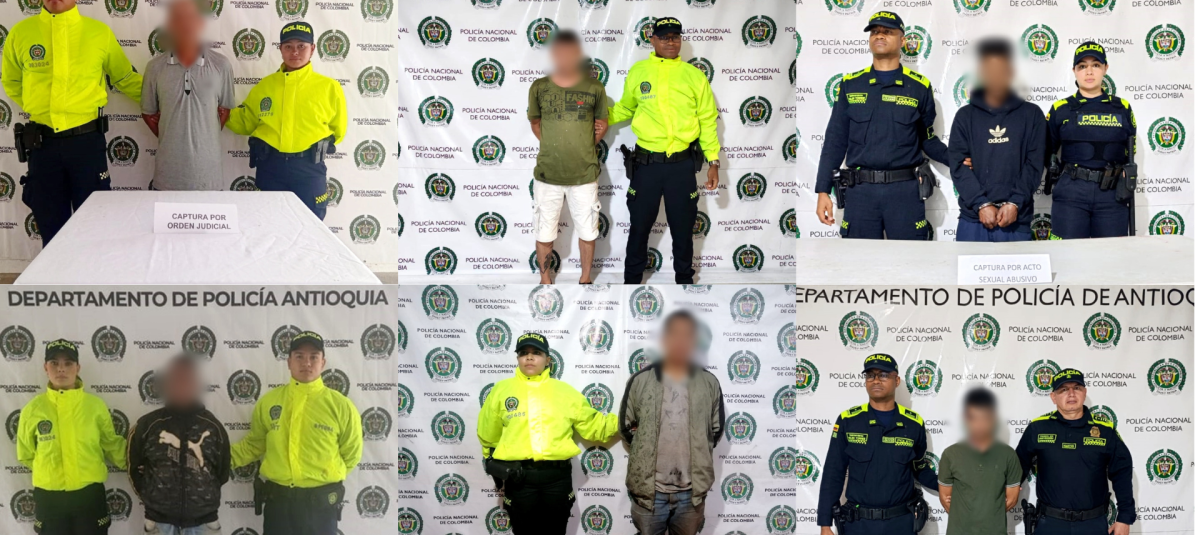 Capturados delitos sexuales contra menores Antioquia.