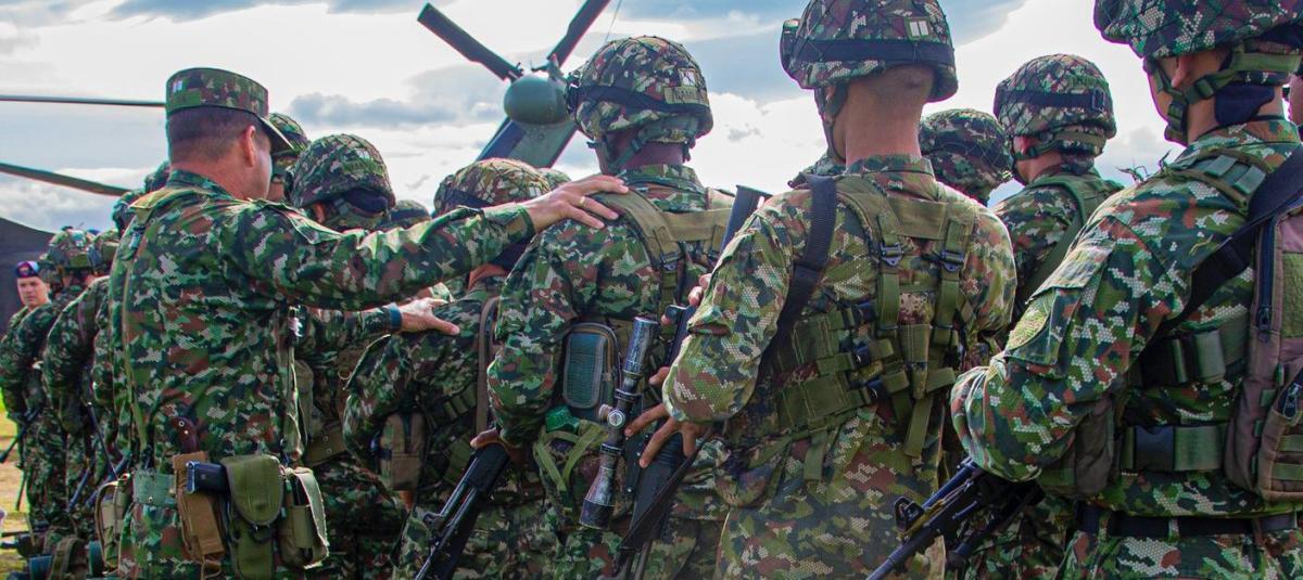 Miembros del Ejército de Colombia.