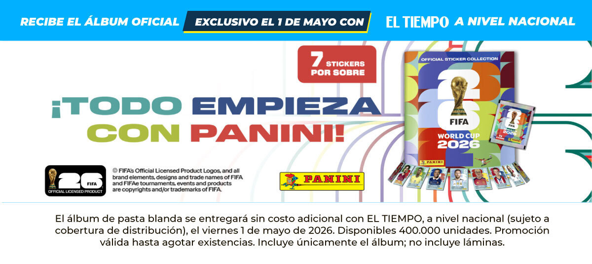 El álbum Panini del Mundial 2026 llegará gratis con EL TIEMPO este 1 de ...
