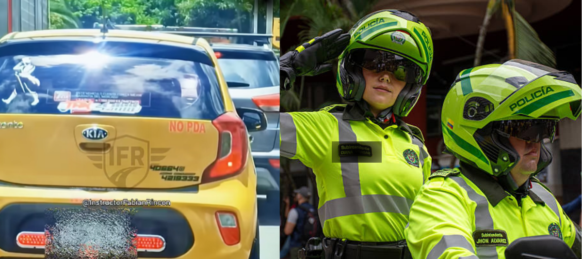 Vehículos con el aviso “NO PDA” han empezado a ser más visibles en Colombia.