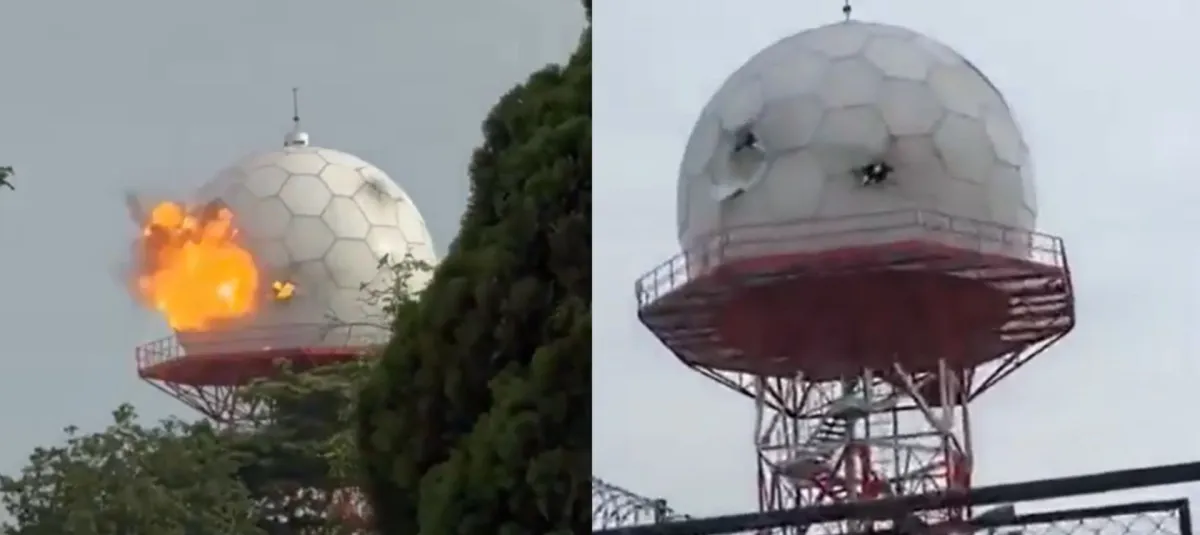 Ataque contra sistema de radar en Candelaria, Valle del Cauca.