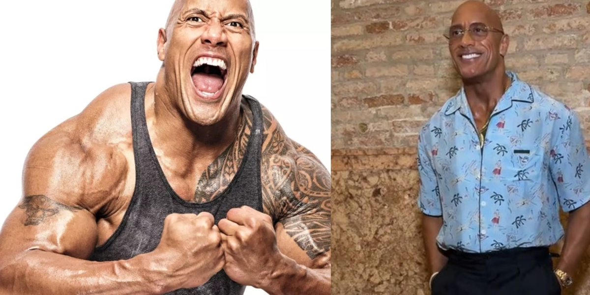 la roca antes y después del dolor y la ganancia