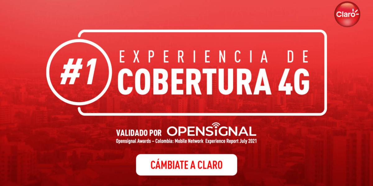 Claro se convierte en la red número 1 en experiencia de cobertura 4G
