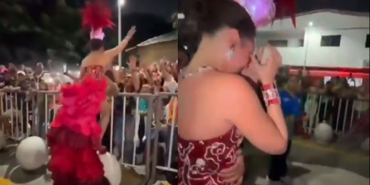 Rechazo generalizado por acoso sexual que sufrió Michelle Char, Reina del  Carnaval 2026, cuando se acercó a saludar a la multitud durante La Guacherna