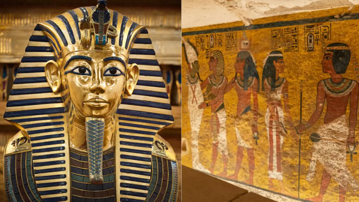 Descubrieron una característica 'olvidada' en la máscara de Tutankamón que  le daría un giro a su historia