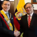 Daniel Noboa y Gustavo Petro.