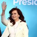 Primera aparación de Cristina Fernandez de Kirchner.