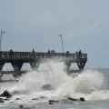 Día de playa en Puerto Colombia/Alerta huracán