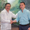 Los presidentes Gustavo Petro (Colombia) y Daniel Noboa (Ecuador),