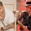 Bayron Sánchez Salazar, conocido como B-King, y el DJ Jorge Herrera.
