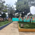 Parque central del corregimiento de El Plateado.