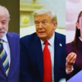 Los presidentes Lula da Silva (Brasil), Trump (EE. UU.), Sheinbaum (México) y Petro (Colombia).
