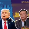 Donald Trump, presidente EE. UU.; y el presidente Gustavo Petro.