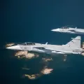 Aviones de combate Gripen.