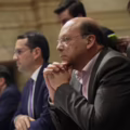 El ministro de Hacienda, Germán Ávila, en el Congreso.