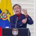Gustavo Petro durante su alocución presidencial