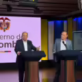 Los ministros de Hacienda, Germán Ávila Plazas y de Trabajo, Antonio Sanguino habla de la Emergencia Económica y Salario Vital.