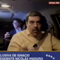 Maduro concedió esta entrevista mientras manejaba