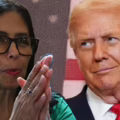 Delcy Rodríguez y Donald Trump