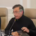 El presidente Gustavo Petro en el consejo de ministros de este 19 de enero.