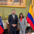 Reunión entre el ministro de Minas y Energía, Edwin Palma, y ​​la jefa del régimen de Venezuela, Delcy Rodríguez