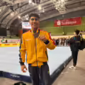 Angel Barajas y su medalla de plata en Alemania
