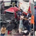 Grave accidente múltiple en el norte de Bogotá: el choque se dio entre un autobús y 2 carros;