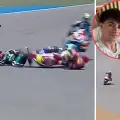 Caída del piloto David Alonso en el Gram Premio de Tailandia