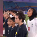 Protesta de las jugadoras de Irán