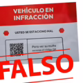 Las autoridades advierten sobre una posible estafa con códigos QR que aparecen en vehículos para simular multas de tránsito.