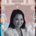 Collage Elecciones Perú 2026: Rafael López Aliaga, Keiko Fujimori y Carlos Álvarez