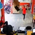 Momento del violento enfrentamiento.