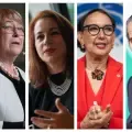 La chilena Michelle Bachelet, la ecuatoriana María Fernanda Espinosa, la costarricense Rebeca Grynspan y el argentino Rafael Grossi.