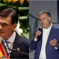 De izquierda a derecha, los presidentes José Antonio Kast (Chile), Rodrigo Paz (Bolivia) y Yamandú Orsi (Uruguay)