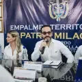 Abelardo de la Espriella en Cúcuta durante el empalme regional.