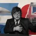Collage Islas Malvinas Javier Milei Argentina Reino Unido Falkland Trump