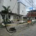 Así quedó la estación de Policía de Los Patios, Norte de Santander, tras el carro bomba del lunes.