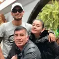 mayor (r) Marco Binicio Pirajón, su esposa Ruth Montezuma y su hijo, el capitán Marco David Prajón Montezuma.