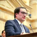 Iván Cancino, ministro de Justicia, en el Congreso.