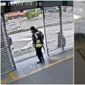 Así fue el momento cuando el presunto atacante abordó al guarda de seguridad asesinado en estación de TransMilenio