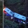 Un bus de la empresa Copetrán, que cubría la ruta Santa Marta - Medellín, se fue a un abismo en el municipio de Puerto Berrío.