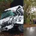 Reportan grave accidente entre tractomula y dos camiones en vía Ibagué-Honda