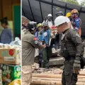 Las labores en el hogar tras el terremoto.
