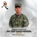 El soldado Idel Torres, asesinado por disidentes en combates, en el Cauca.