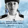 la teniente Daniela García Ospino