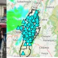 Mapa de lluvias en Bogotá en vivo