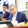 Ministro de Hacienda, Miguel Gómez.