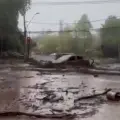 Fuertes lluvias en Santiago de Chile.