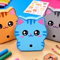 Patricia, creadora del canal 'Ranny Arts', compartió un tutorial para fabricar un sacapuntas con forma de gato utilizando materiales de papelería.